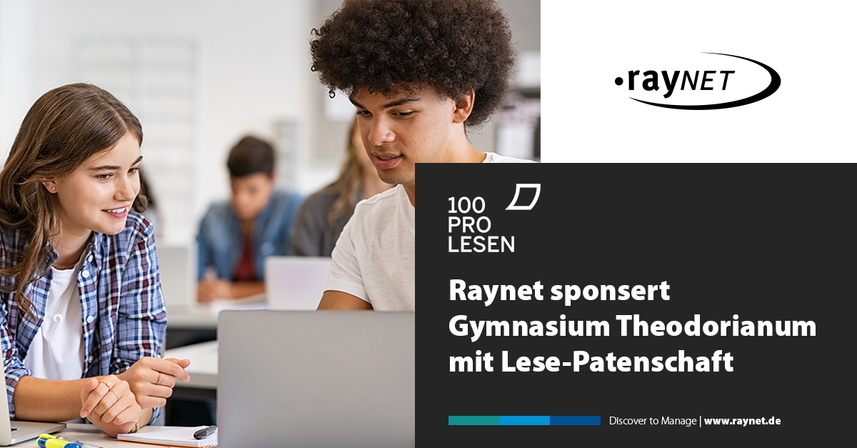 Raynet sponsert Gymnasium Theodorianum mit Lese-Patenschaft