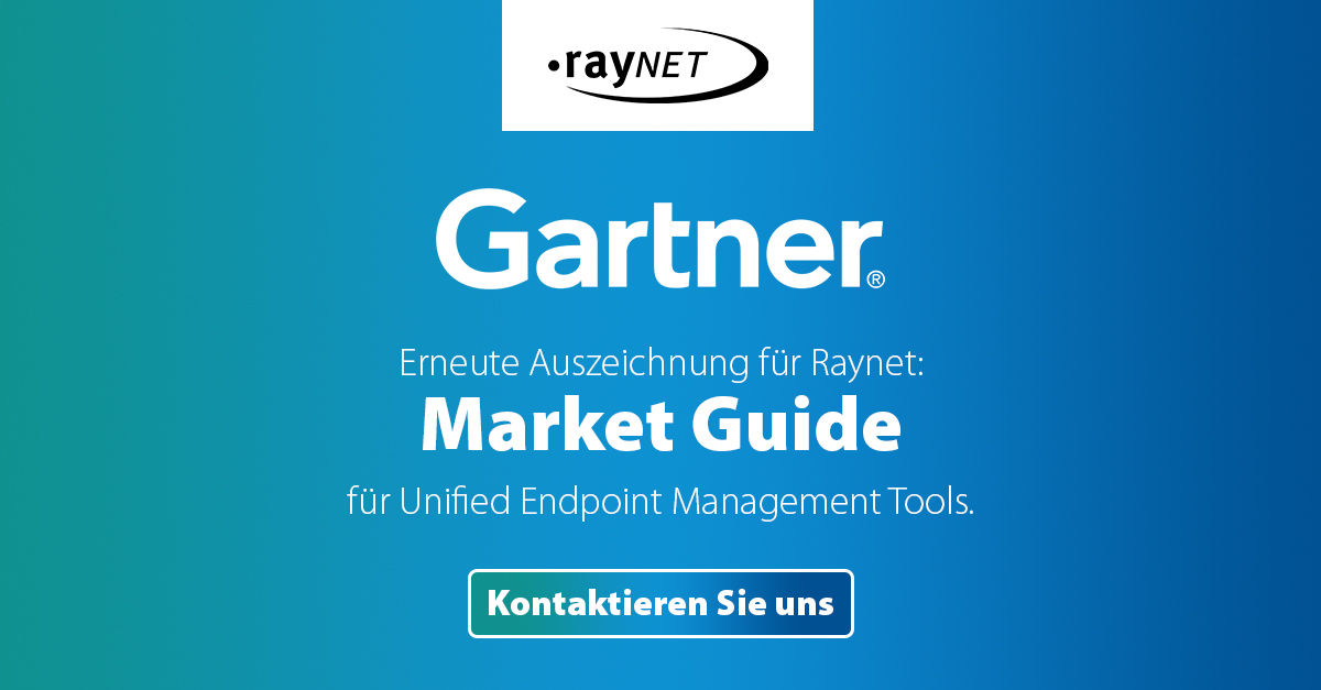 Raynet wird im Gartner® „Market Guide for Unified Endpoint Management Tools“ 2023 ausgezeichnet