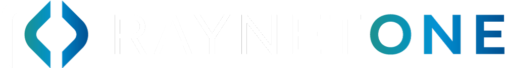 Raynet One white logo